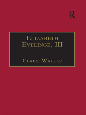 cover image of Elizabeth Evelinge, III